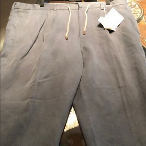 Brunello Cucinelli draw string pants size 56